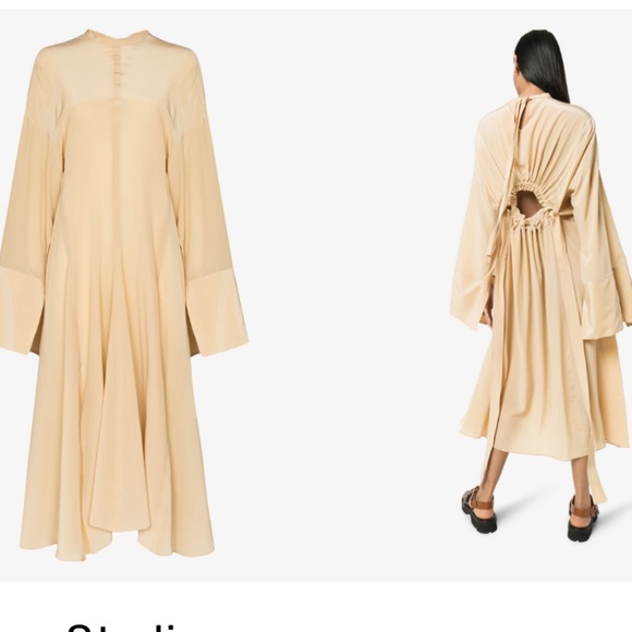 Acne Studio Open gather back dress Chloe for exposure - Picture 3 of 6